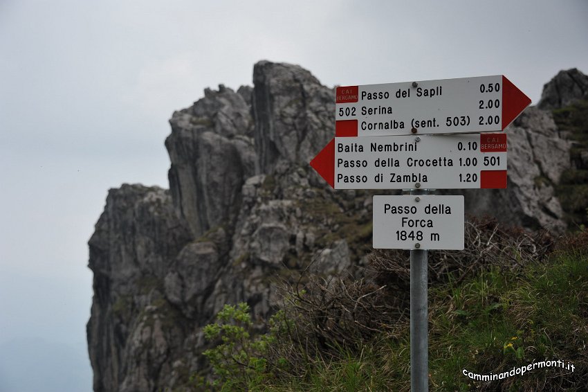 148 Monte Alben La Croce - Passo della Forca.JPG